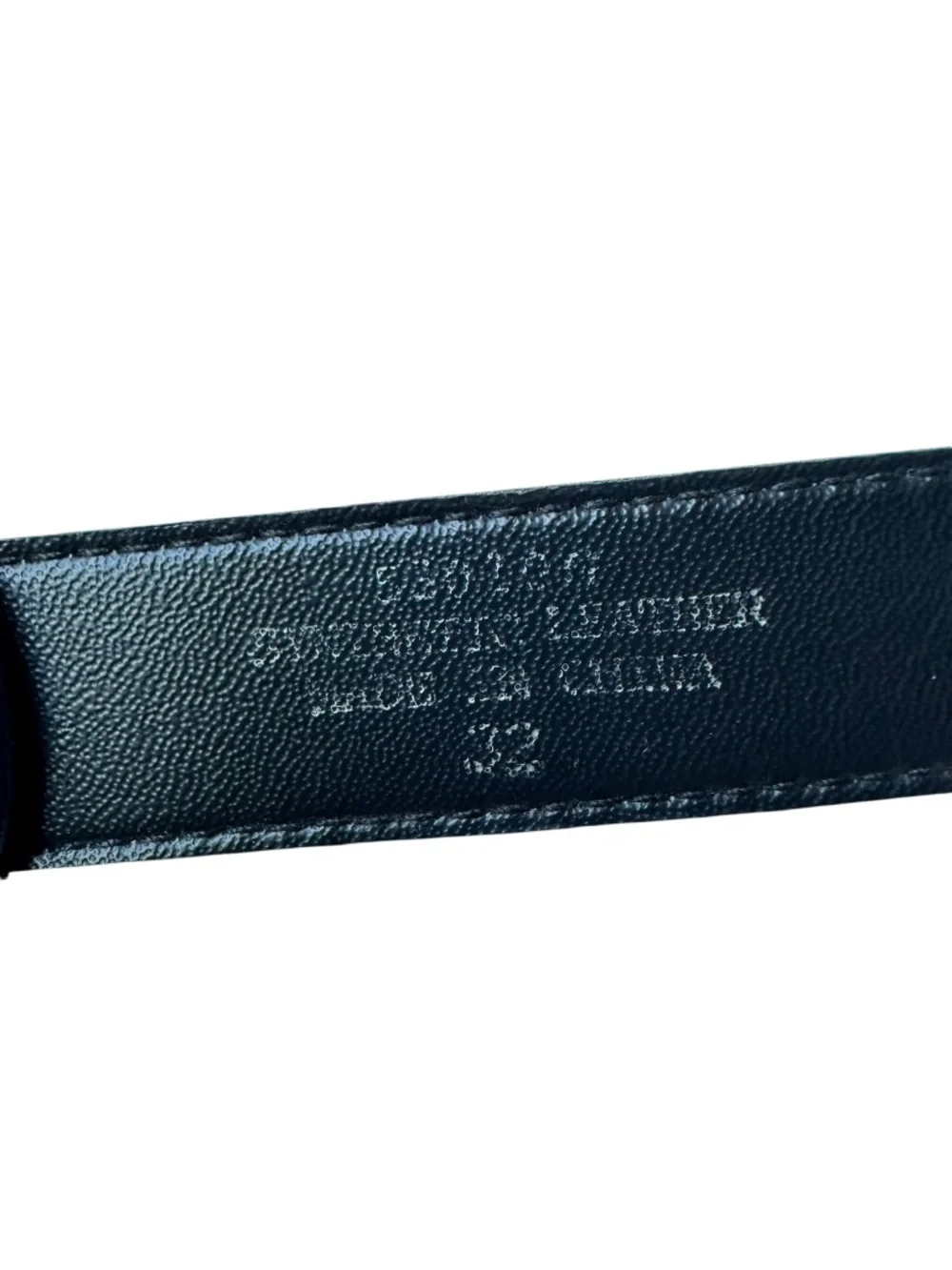 Vintage Black Synthetic Leather & Silver Metal Panels Unisex Belt Size 32 Rock